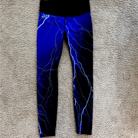 Electric Blue Lightning Leggings by Shape - Picture 1 of 3